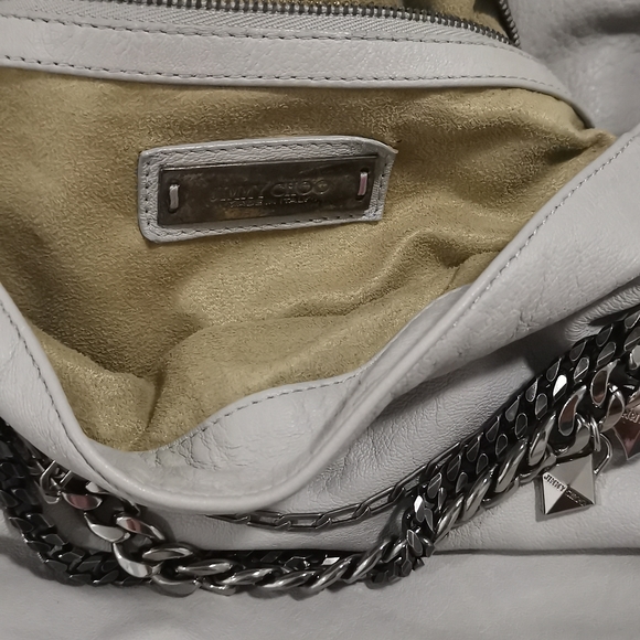 Jimmy Choo Light Grey Hobo Bag - Picture 7 of 9